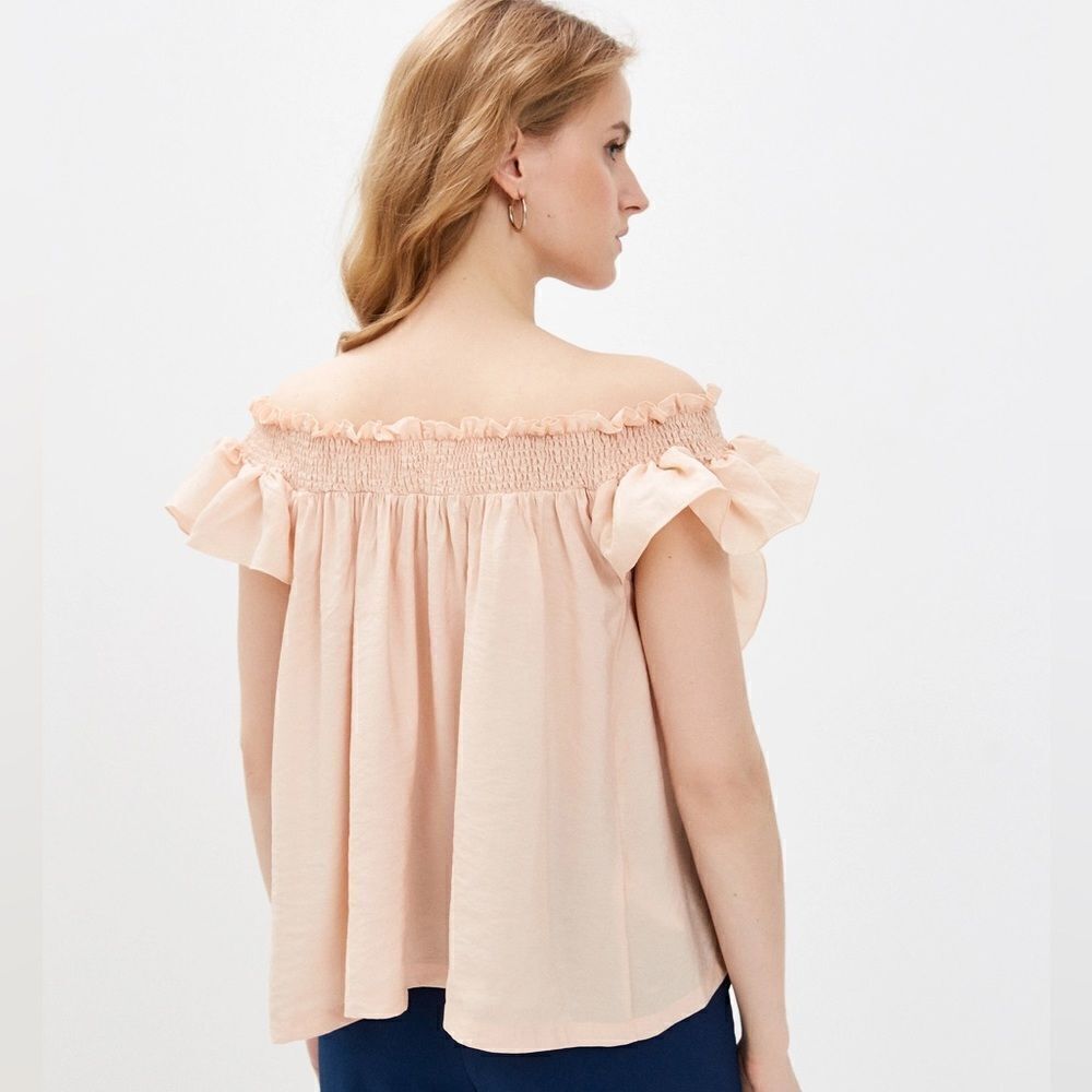 Mango Textured Ruffled Blouse - Picture 5 of 5